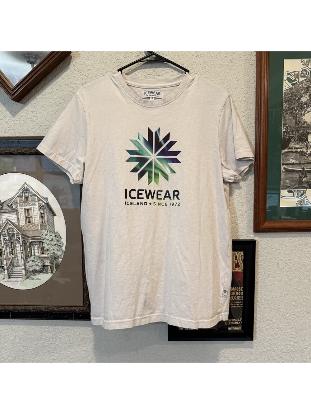 Vintage 00s RARE Icewear Iceland White Designer Shirt Size Men’s Small